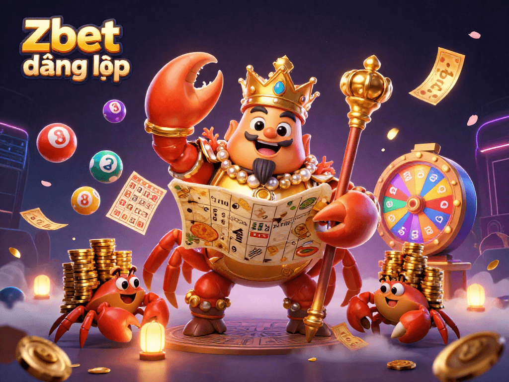 Experience thrilling Zbet đăng nhập with exciting games featuring a majestic golden crab emperor.