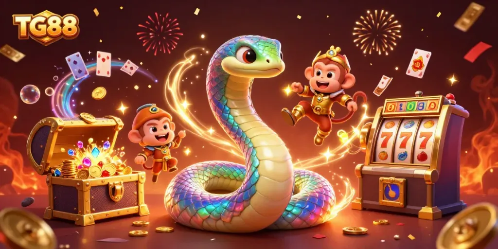 Engage with the colorful TG88 casino experience featuring vibrant characters and exciting gaming elements.