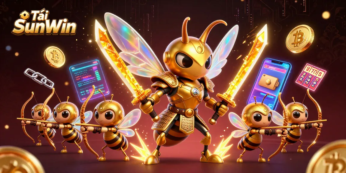 Tải SunWin and experience vibrant slot action with a golden hornet samurai and exciting game elements