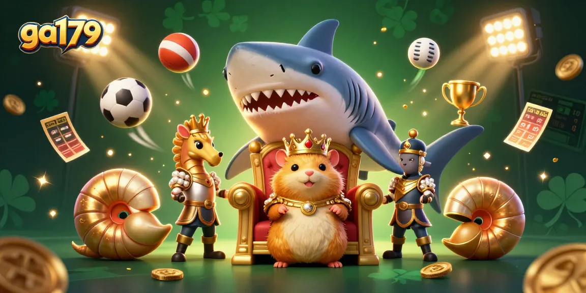 Engage with ga179 in a vibrant 3D casino world filled with dynamic sports elements and exciting gaming visuals.