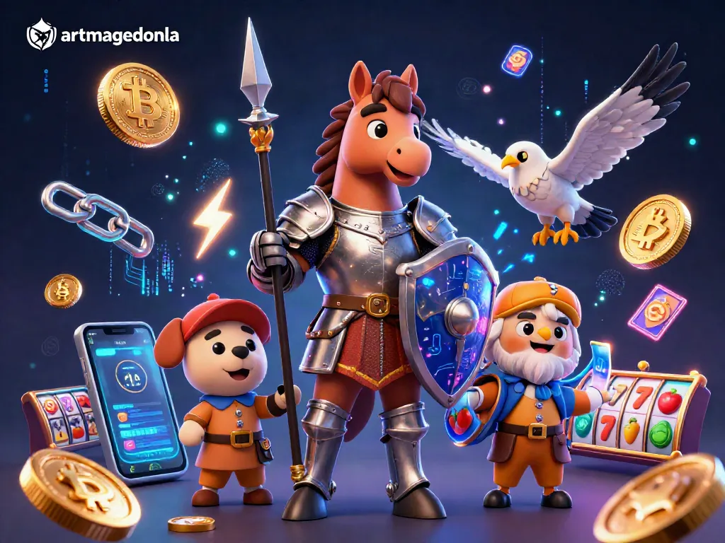 Experience the artmageddonla casino adventure with knights and crypto-themed elements bursting with energy.