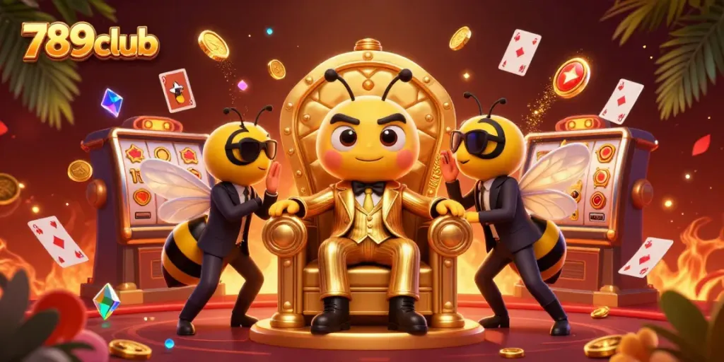 Experience the thrills of 789club in a vibrant 3D casino scene filled with action and sparkling rewards.