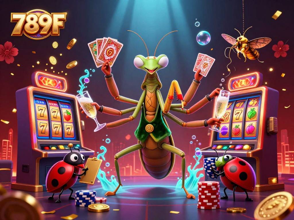 Experience the excitement of 789F with vibrant 3D casino characters and dynamic gaming elements.