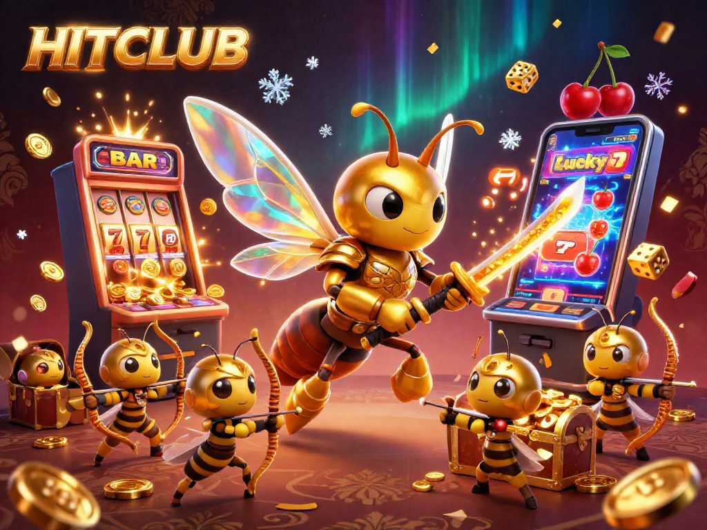 Join the exciting HITCLUB experience with golden hornet samurai and dynamic casino elements!