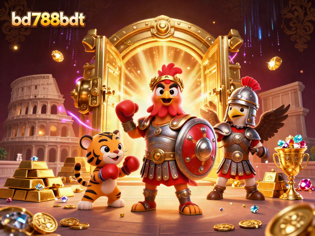 bet on thrilling adventures at bd788bdt with a dynamic casino scene featuring iconic characters and gold treasures