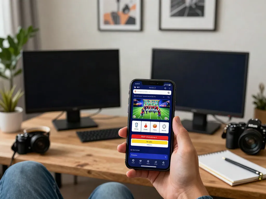 Mobile gaming experience on trang chủ lu88 with sports and casino elements displayed.
