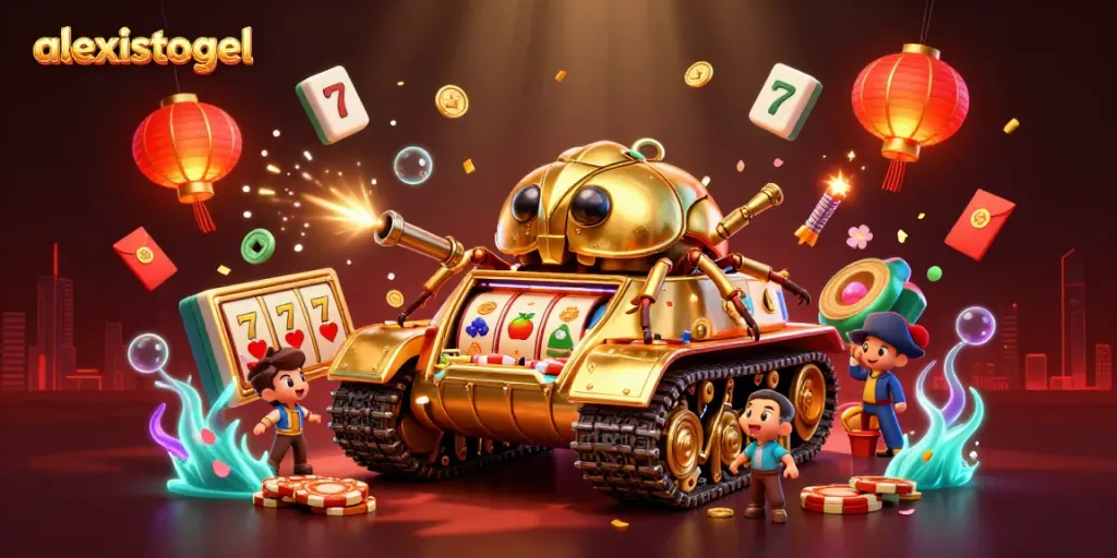 Engage in exhilarating gameplay at alexistogel with a 3D golden beetle casino illustration.