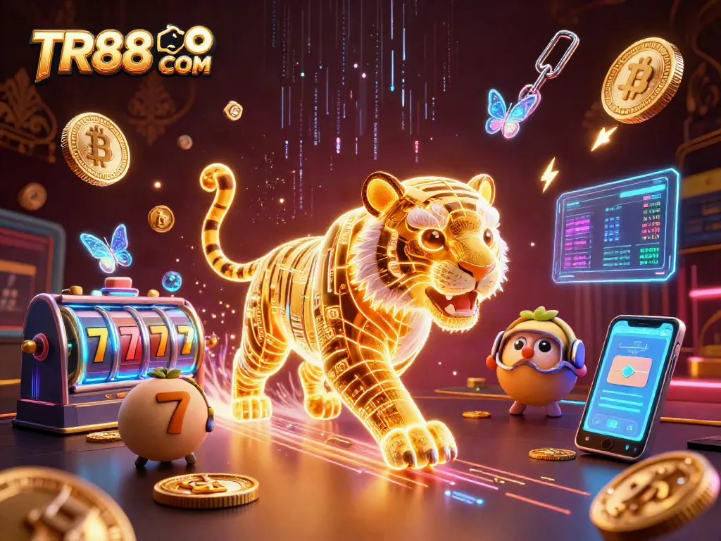 Engage in thrilling gameplay at TR88 COM with vibrant gambling elements in a digital casino.