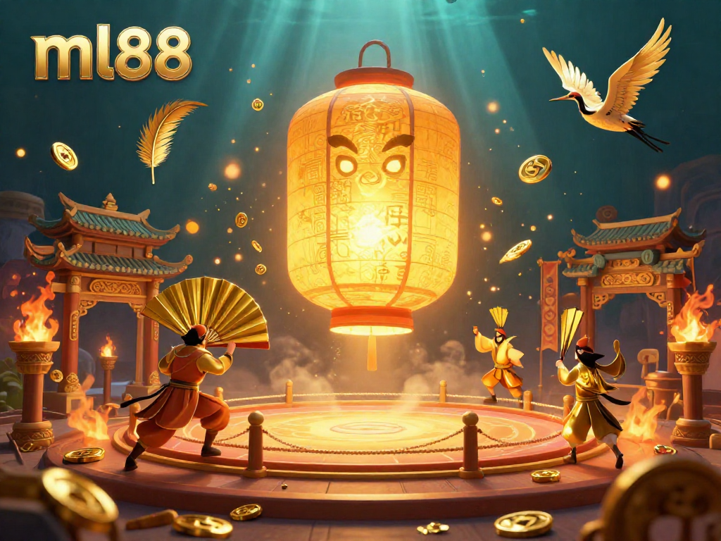 Engage with exciting gaming visuals at ml88 casino featuring the glowing lantern spirit and lucky symbols.