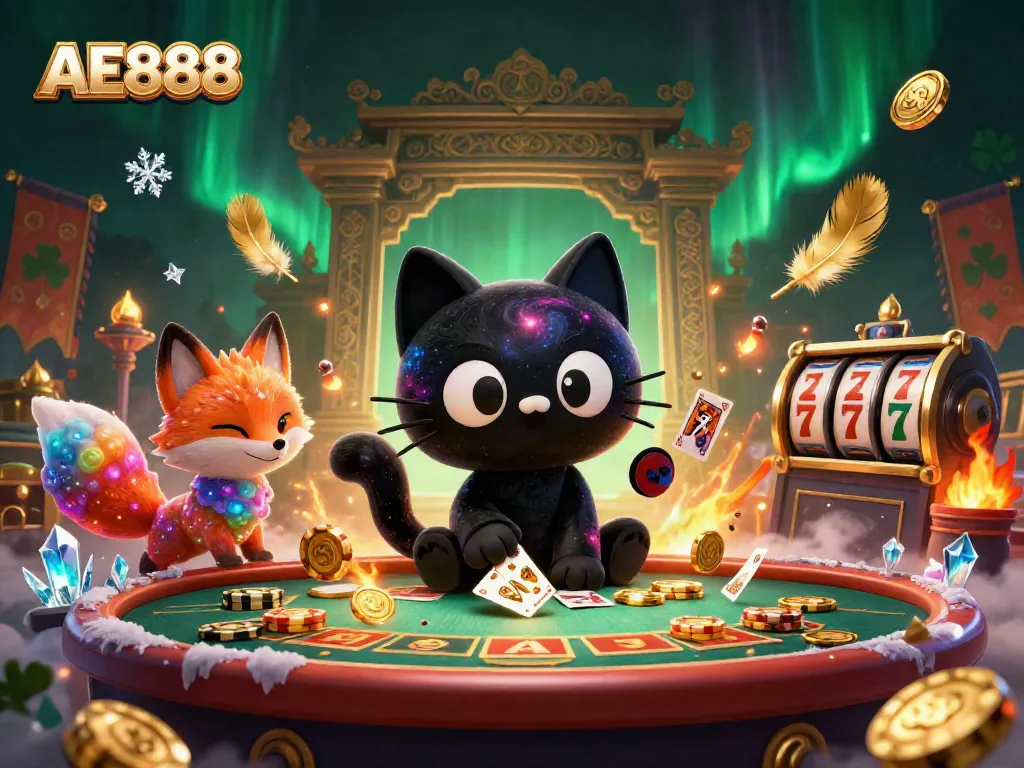 Engage in thrilling gameplay at AE888 with a cosmic casino adventure featuring unique characters.