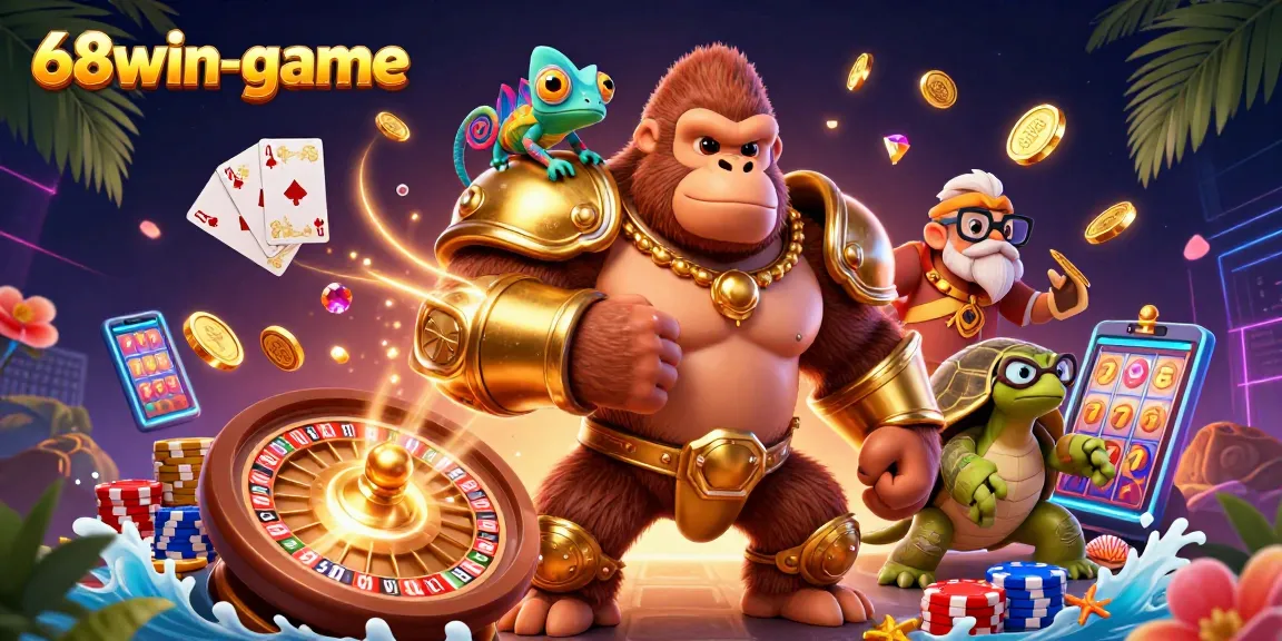 Experience thrilling games at 68win-game with exciting characters and vibrant casino elements.