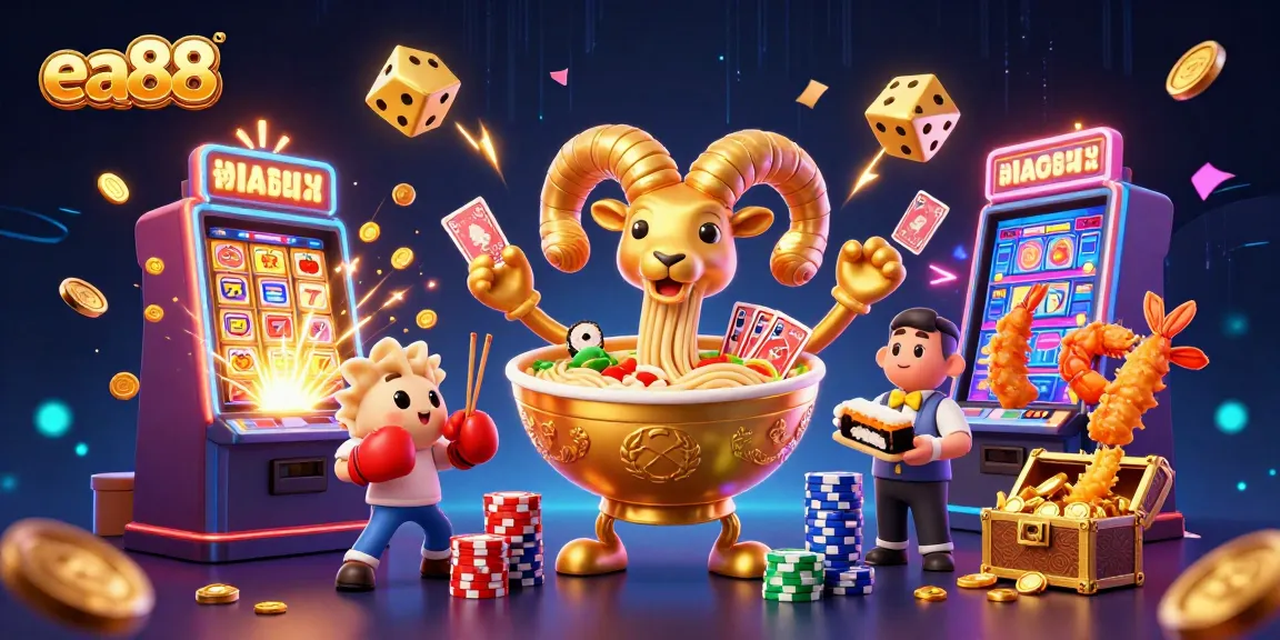 ea88 players enjoying an exciting casino scene featuring vibrant characters and rewarding jackpot elements.