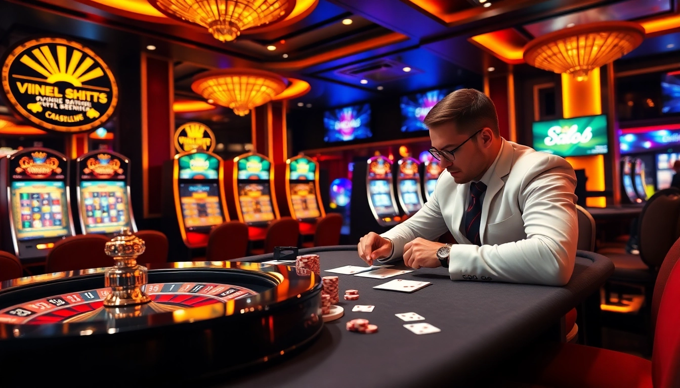 Engaging in a thrilling game of blackjack at an 888b casino table with luxurious decor.