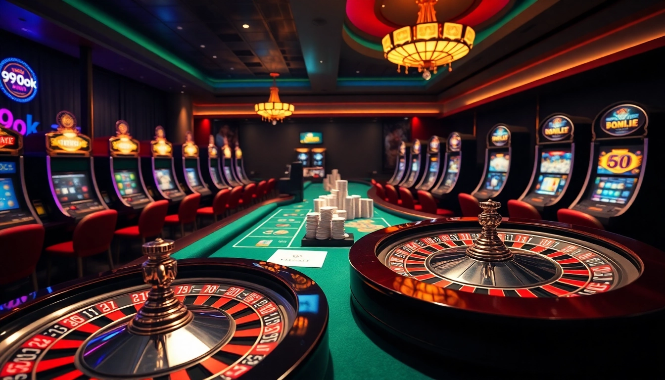 Experience high-stakes excitement with 99ok at luxury casino tables filled with action.