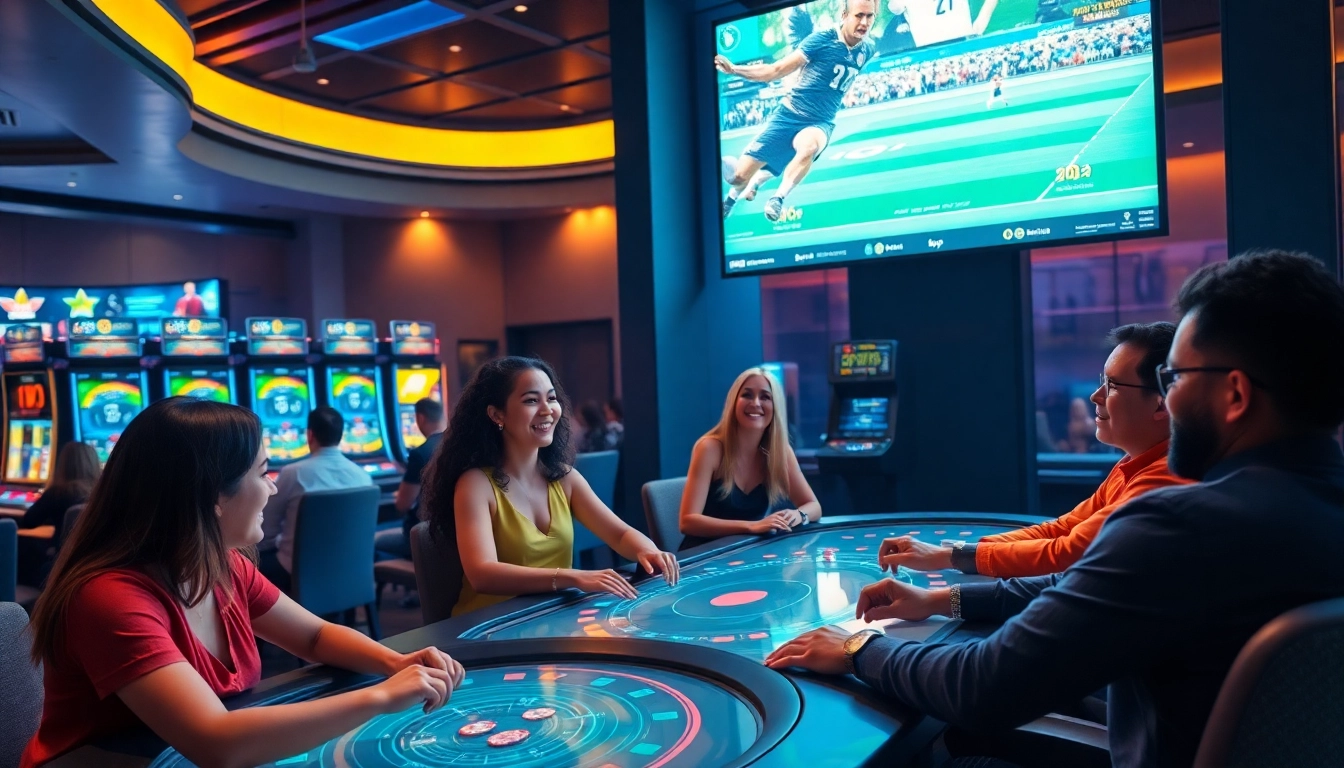 Experience online betting excitement at tk88win.live with engaging casino scenes and diverse players.
