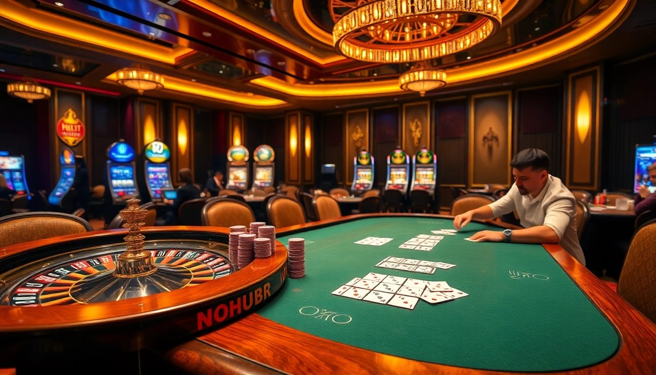 Experience the excitement of gambling at nohu90 with vibrant casino visuals.