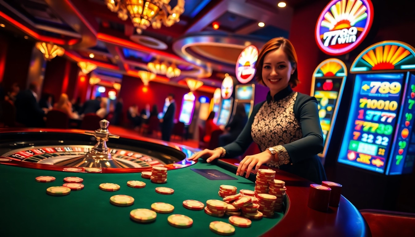 Experience a thrilling game at 789win with vibrant tables and engaging players.