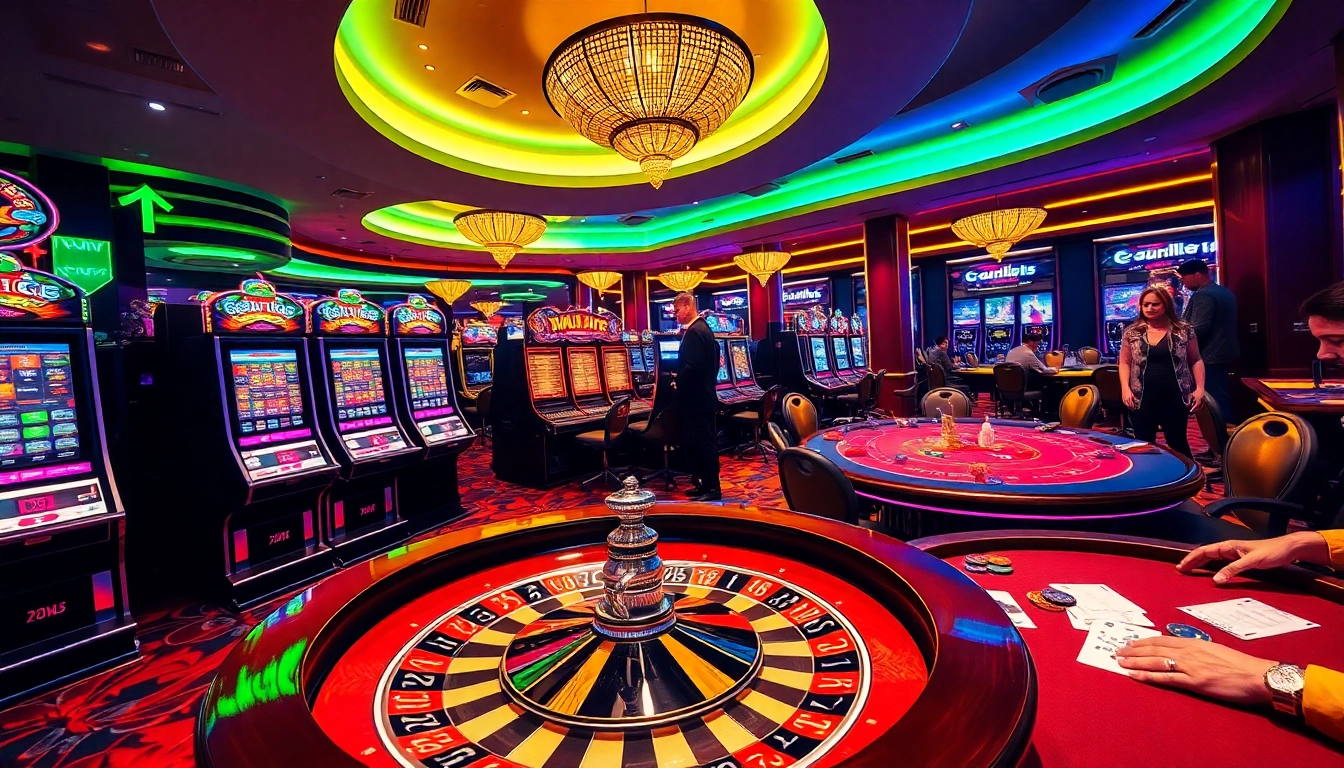 Experience thrilling action at https://xx88.trading/ with vibrant slot machines, poker tables, and roulette wheels.