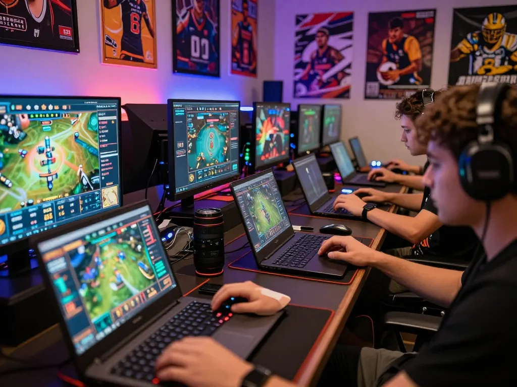 Players engaging with the Sunwin online betting platform in a vibrant gaming environment.