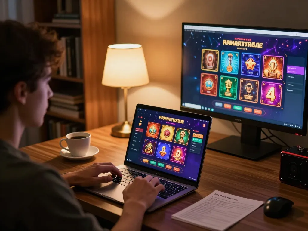 SX88 gaming session with a focused player engaging in online casino strategy and activities
