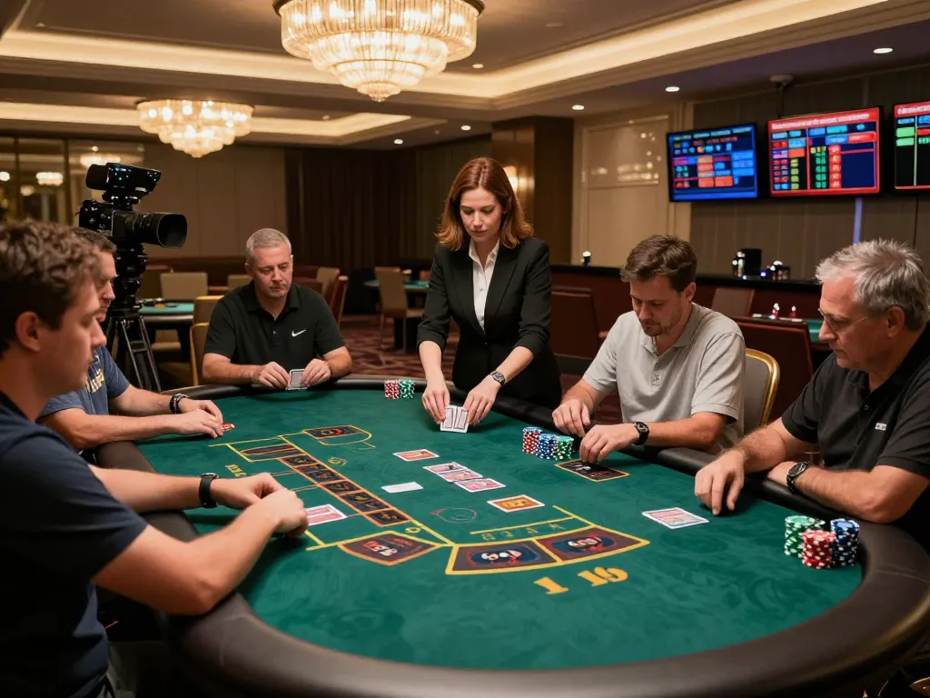 Engaging gameplay at 789P live dealer casino table with players excitedly placing bets.