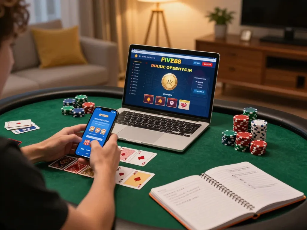 Engaging online gaming experience on the FIVE88 platform with strategic betting activities