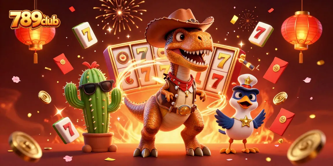 Experience thrilling 789club action with vibrant casino-themed characters and elements in a dynamic scene.
