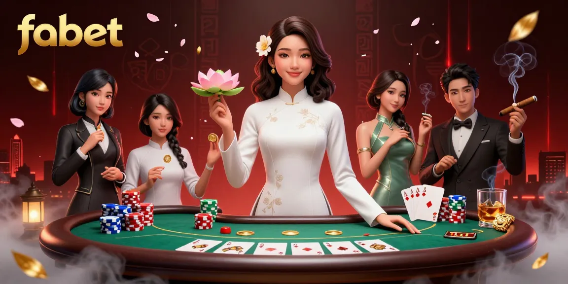 Experience the vibrant world of fabet with dynamic poker action, vibrant colors, and rich casino elements.
