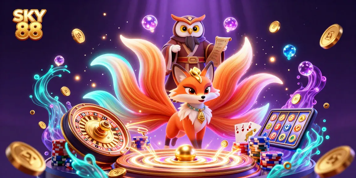 Engage with SKY 88 casino dynamics featuring vibrant characters and enticing gaming elements.