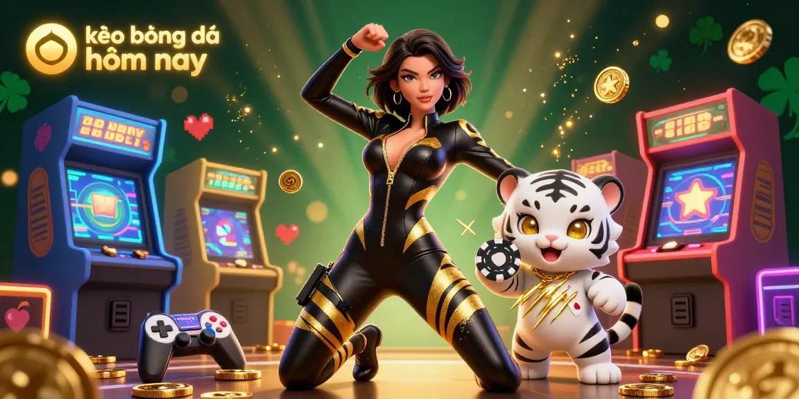 Engage with kèo bóng đá hôm nay through vibrant 3D casino illustration showcasing energetic characters and gaming elements.