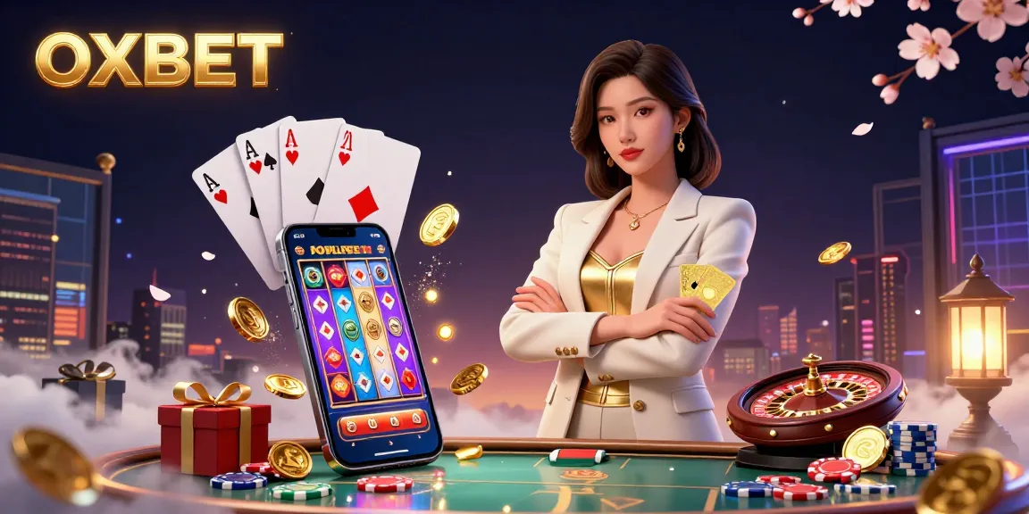 Experience OXBET's thrilling gaming realm with a powerful Asian entrepreneur showcasing her poker expertise.