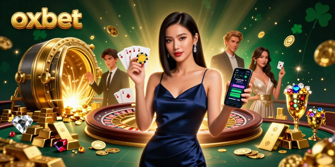 Experience the thrilling world of gambling at oxbet, where a stylish player engages with the casino app.
