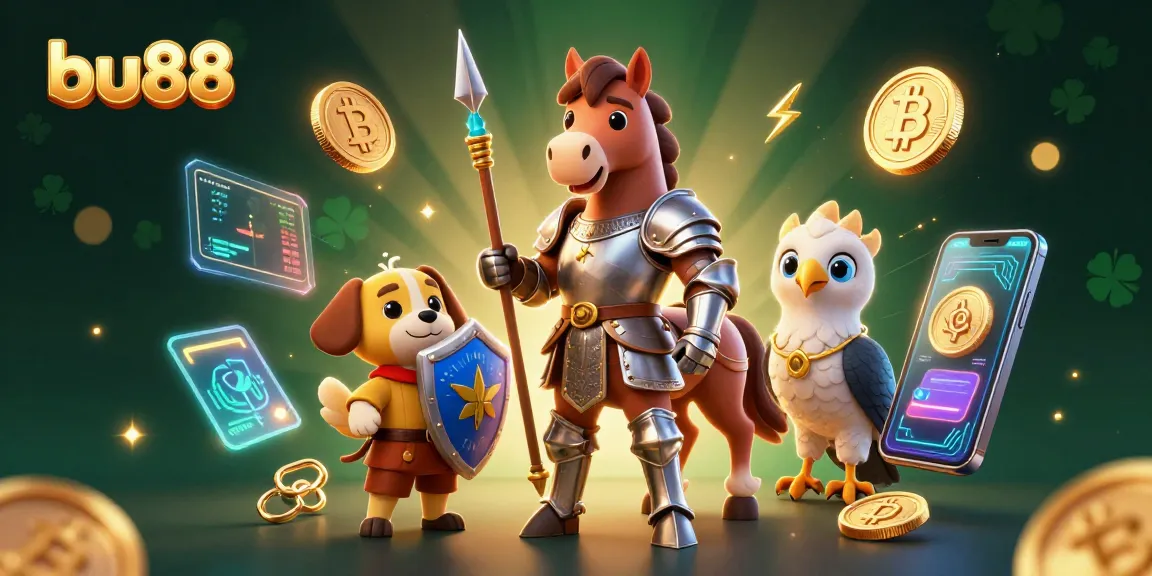 Join the adventure with bu88 as medieval heroes explore a rich casino world filled with crypto treasures.