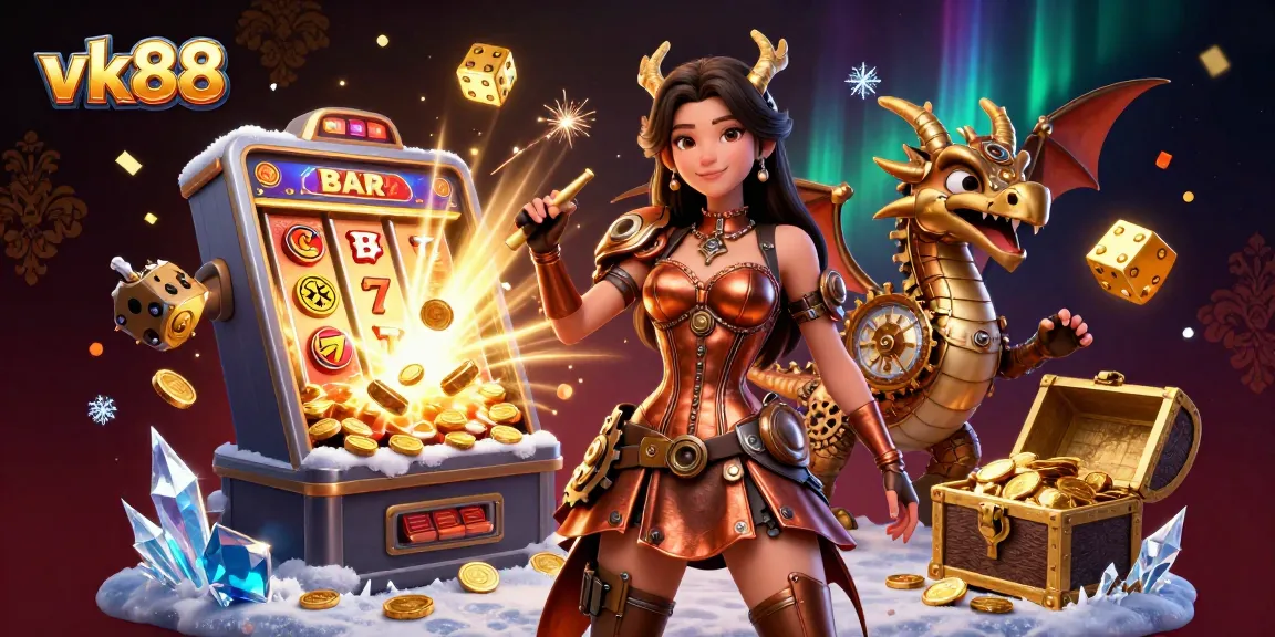 Spin and win big with vk88 at a vibrant online casino showcasing colorful slots and exciting gaming action.