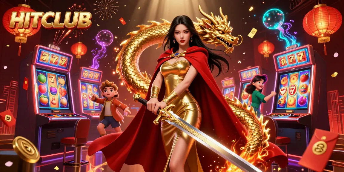 Engage in captivating HITCLUB casino adventures with vibrant characters and dynamic elements.