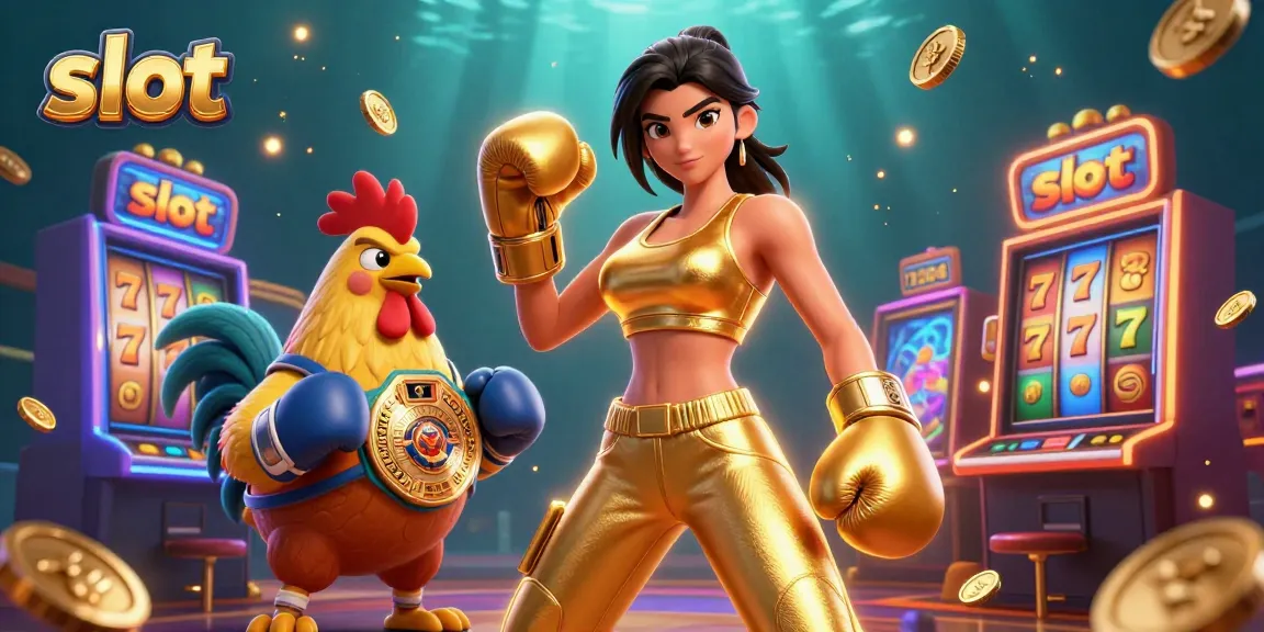 Spin the reels and explore colorful slot machines in this vibrant casino illustration.