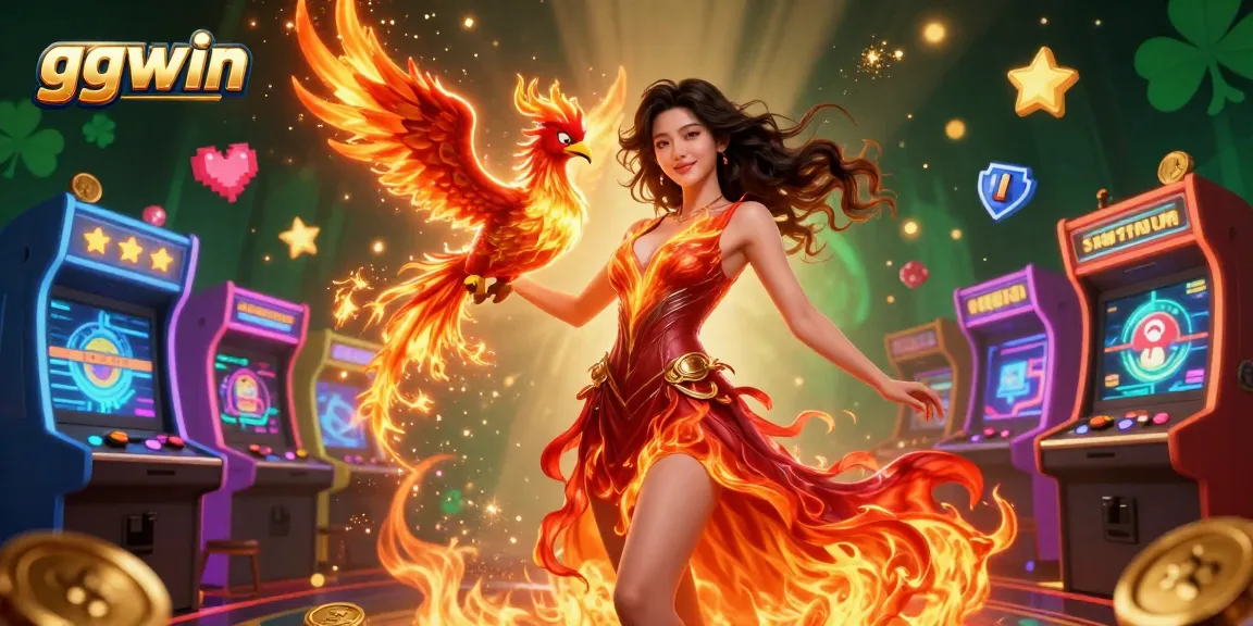 Spin the reels and win big with ggwin in this vibrant casino illustration!