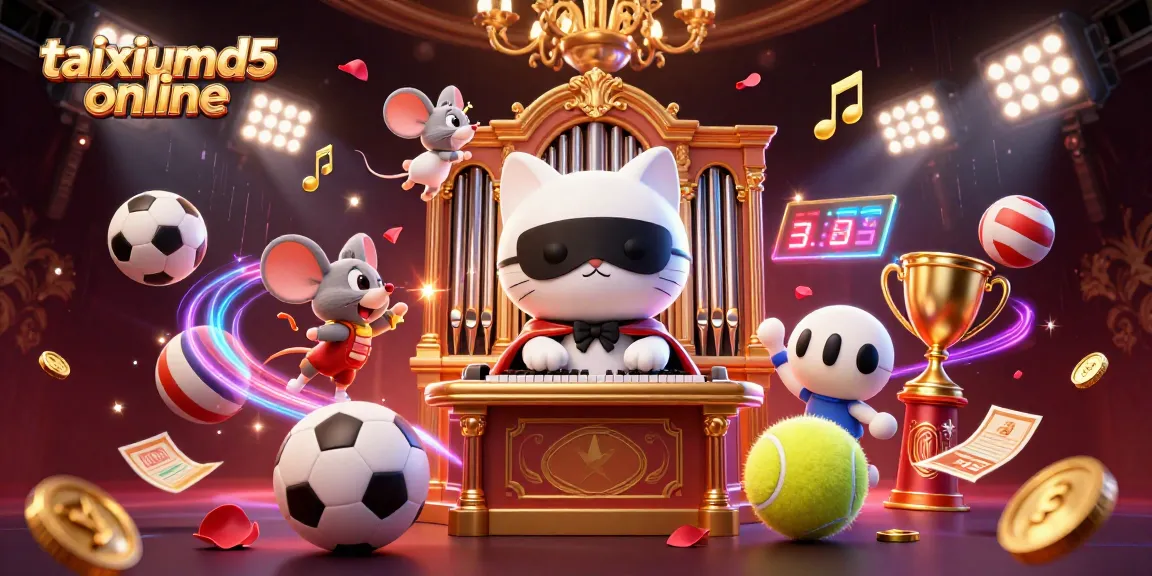 Experience exciting gameplay in taixiumd5 online, showcasing a vibrant casino scene with dynamic sports elements.