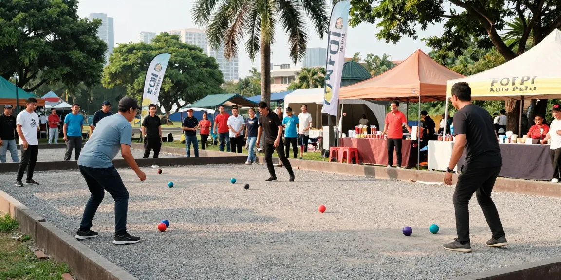 Exciting petanque matches and community spirit at fopikotapalu.org event.