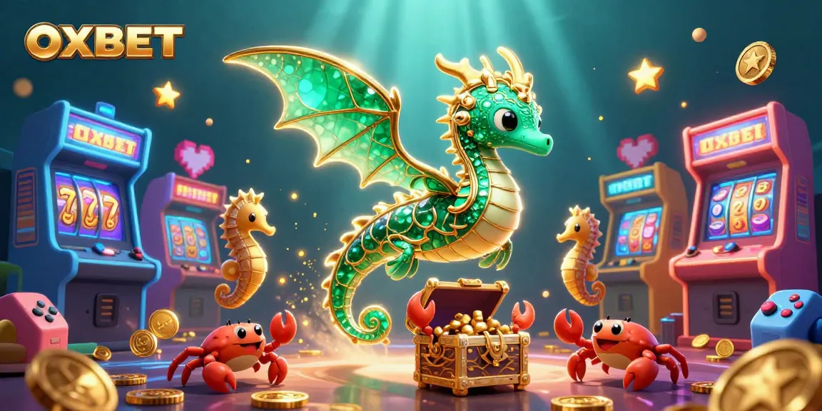 Experience the thrill of OXBET with vibrant 3D casino characters and dynamic gaming elements.