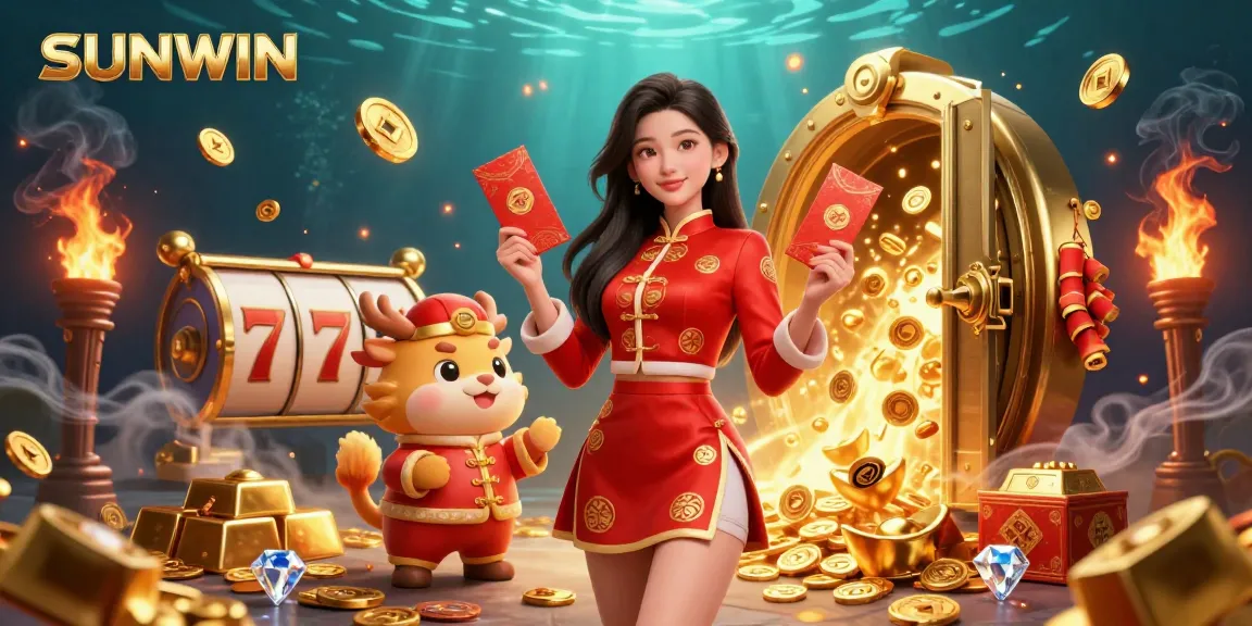 SUNWIN invites you to enjoy dynamic casino games, with vibrant 3D elements showcasing excitement and fortune.