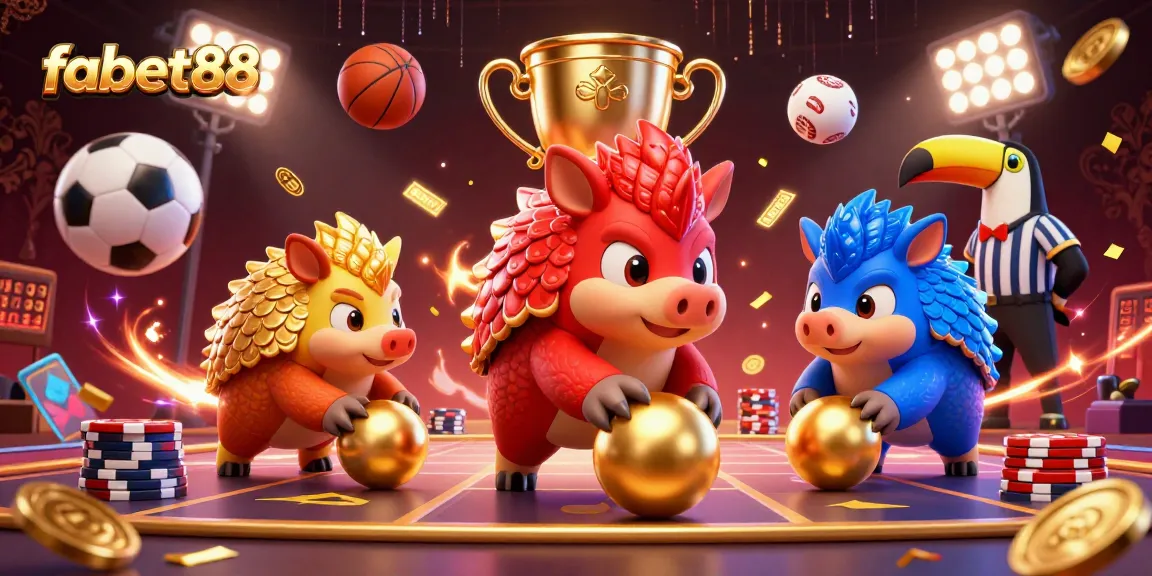 Experience thrilling games with fabet88 as rival pangolins compete for golden rewards!