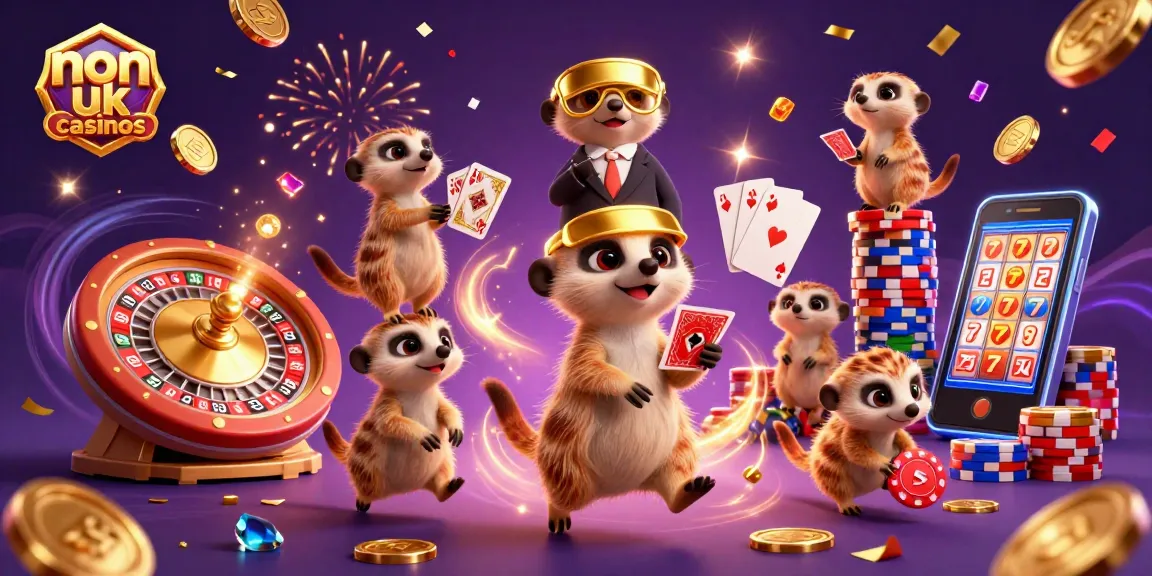 Experience non uk casinos with fun meerkats running a lively casino filled with games and excitement.