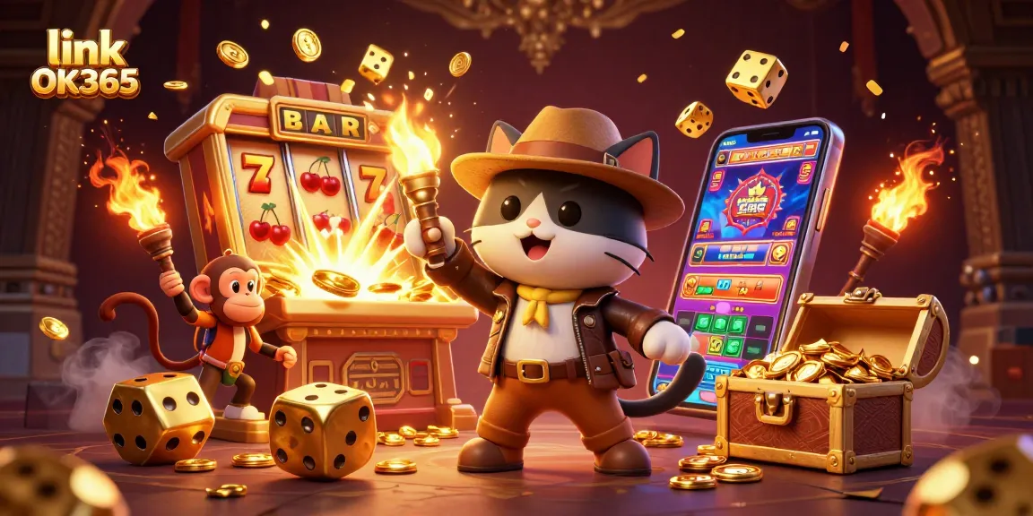 Experience thrilling gameplay with link OK365 featuring dynamic 3D casino elements and vibrant scenes.