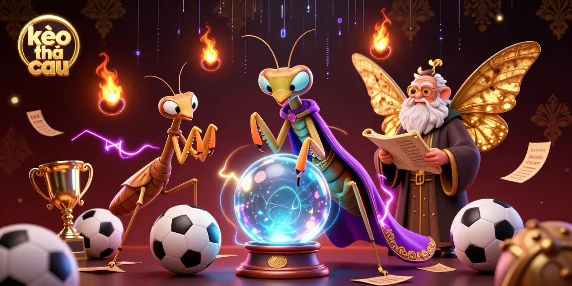 Engage with kèo nhà cái through dynamic sports betting elements in a vibrant 3D illustration.