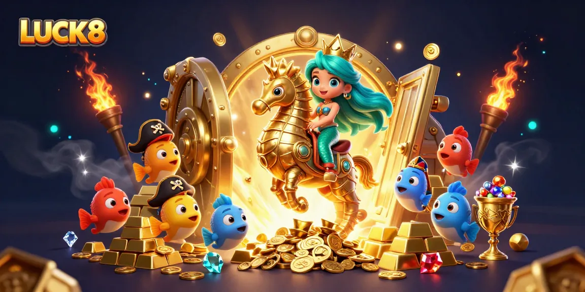 Experience the thrill of LUCK8 with a vibrant underwater casino adventure filled with treasures and excitement.