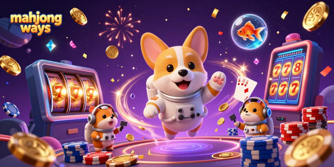 Experience thrilling mahjong ways gameplay with a colorful, dynamic casino scene featuring adorable characters.