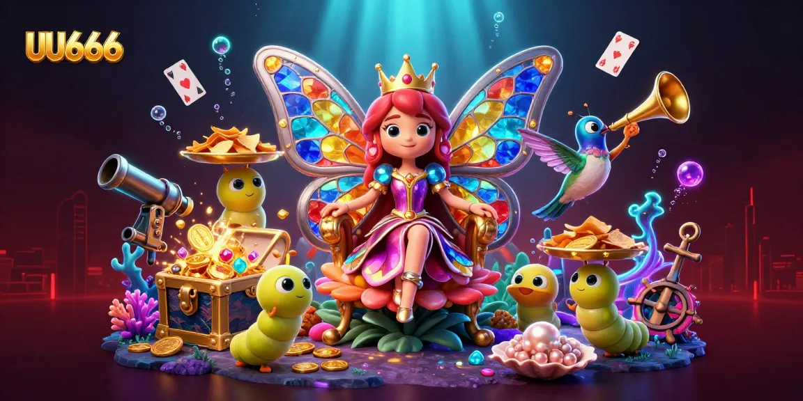 Experience exciting gaming with UU666's vibrant casino world, featuring lively character interactions and dynamic elements.