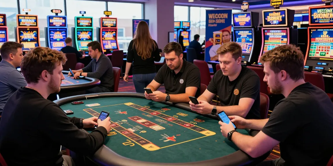 Engaged players at a lively casino table using online casinos that accept credit cards for real-time gaming.