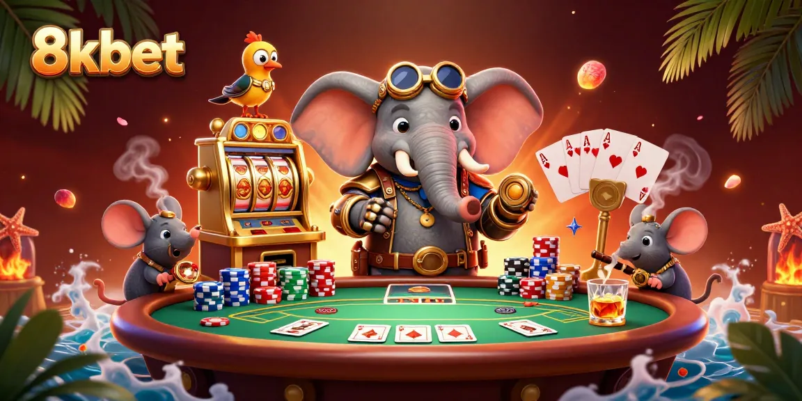 Experience thrilling gaming action at 8xbet with vibrant steampunk visuals and rich casino elements.